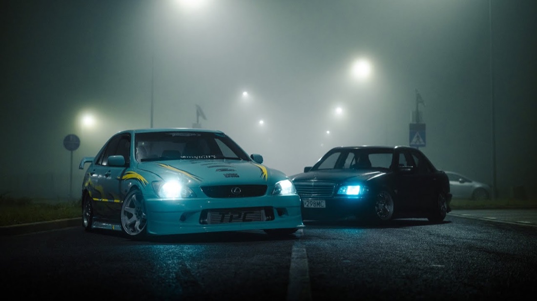 Baki Media - Lexus IS200 i Mercedes W202, Misty Night (4K)